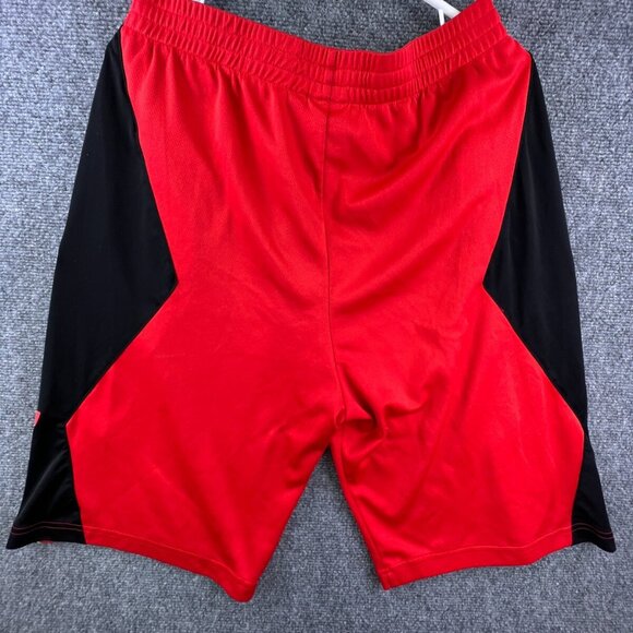 Adidas Shorts Mens Large Orange Black Workout Gym Drawstring Pockets Active - Picture 13 of 13